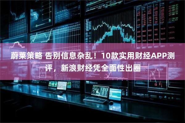 蔚莱策略 告别信息杂乱！10款实用财经APP测评，新浪财经凭全面性出圈